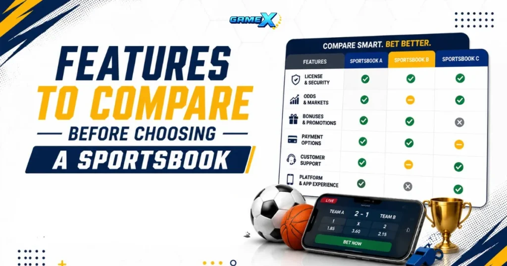 image of features to compare before choosing a sportsbook
