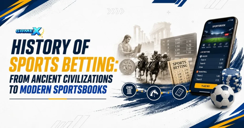 image of history of sports betting: from ancient civilizations to modern sportsbooks