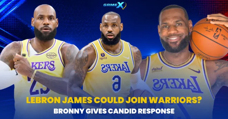 image of lebron james could join warriors? bronny gives candid response