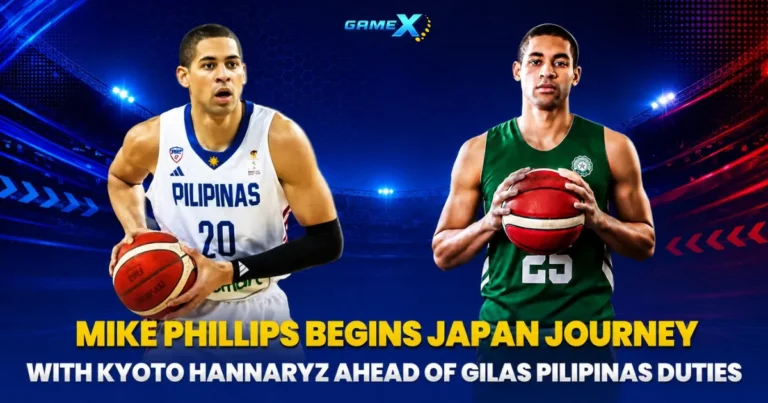 image of mike phillips begins japan journey with kyoto hannaryz ahead of gilas pilipinas duties