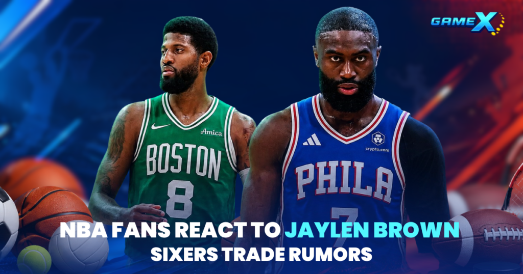 image of nba fans react to jaylen brown sixers trade rumors