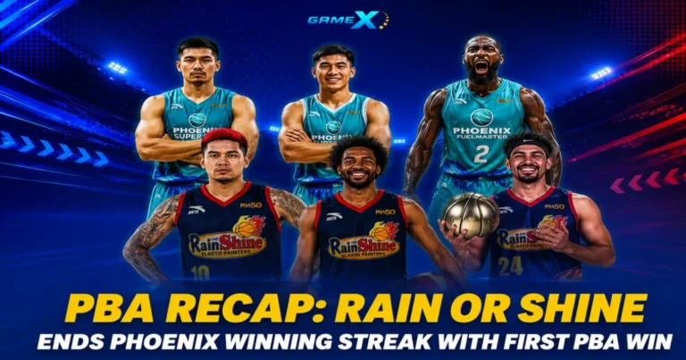 image of pba recap: rain or shine ends phoenix winning streak with first pba win