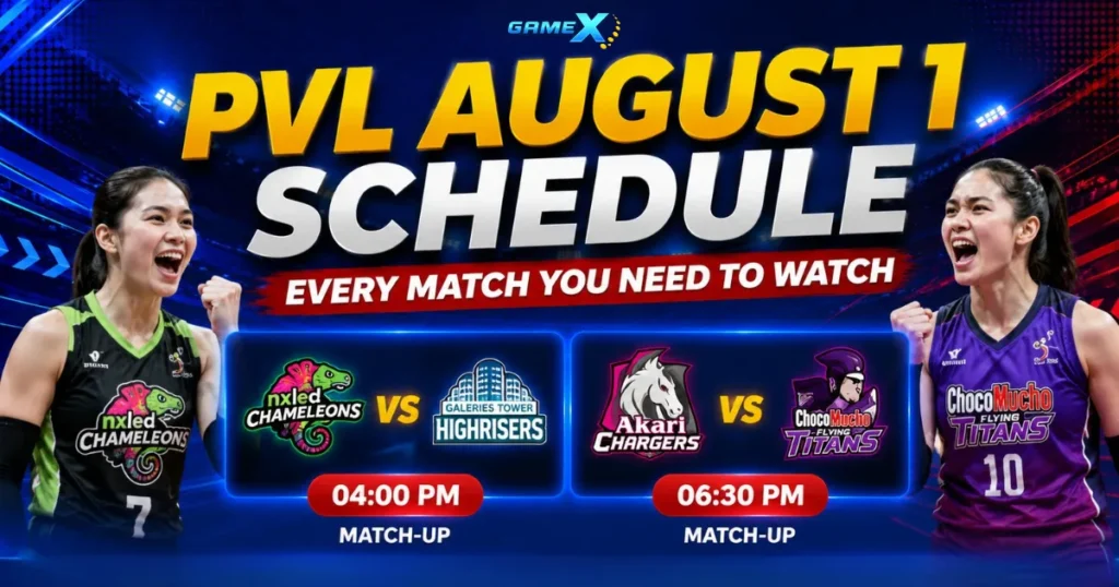image of pvl august 1 schedule: every match you need to watch