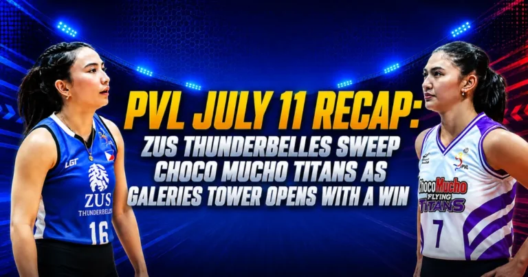image of pvl july 11 recap: zus thunderbelles sweep choco mucho titans as galeries tower opens with a win