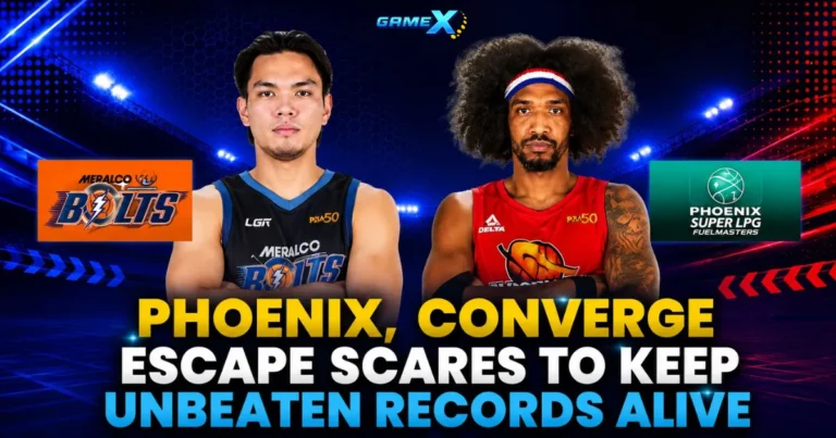 image of phoenix, converge escape scares to keep unbeaten records alive