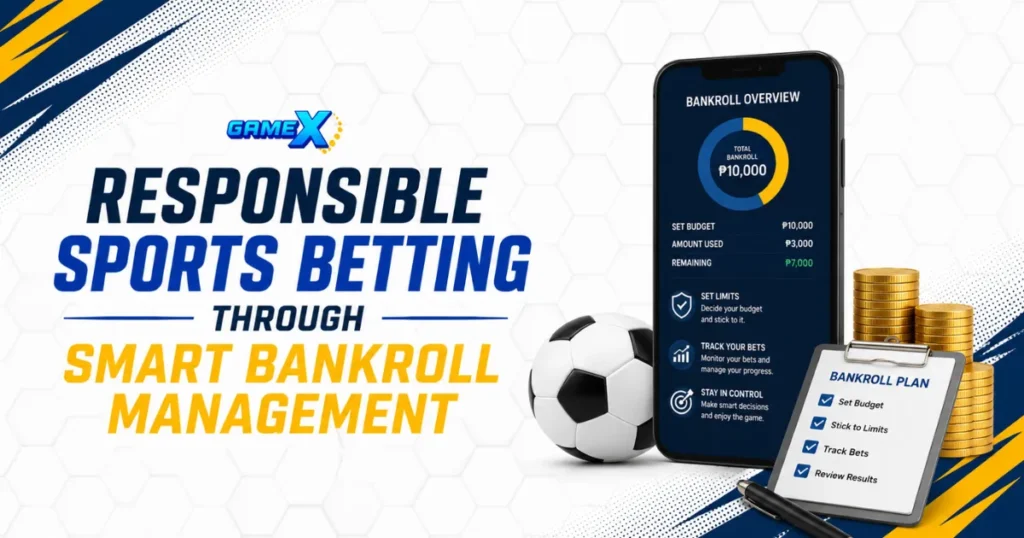 image of responsible sports betting through smart bankroll management