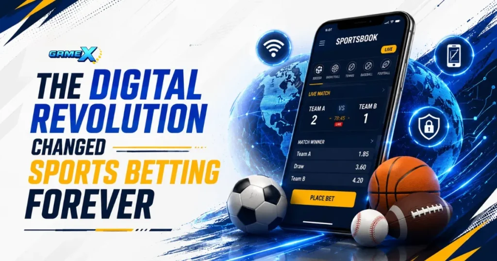 image of the digital revolution changed sports betting forever