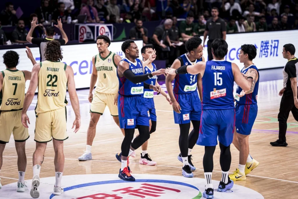 image of gilas vs australia highlights australia's depth