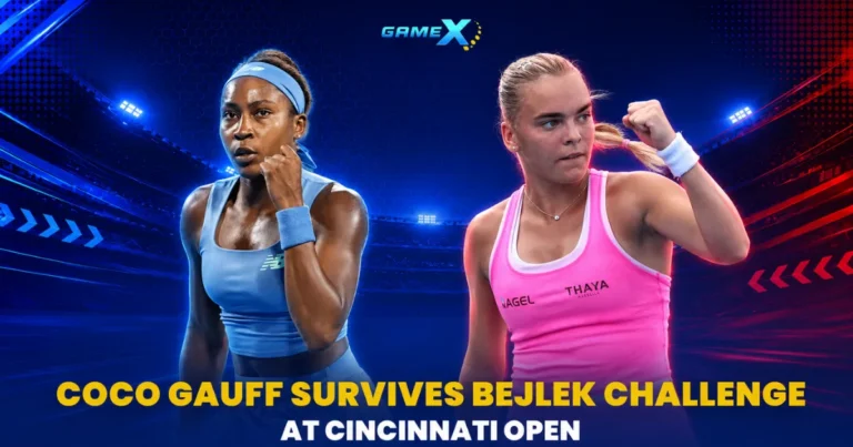 image of sara bejlek: coco gauff survives bejlek challenge at cincinnati open