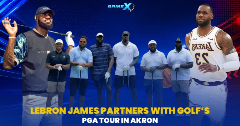 image of lebron james partners with golf’s pga tour in akron