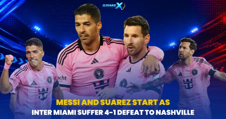image of messi and suarez start as inter miami suffer 4-1 defeat to nashville