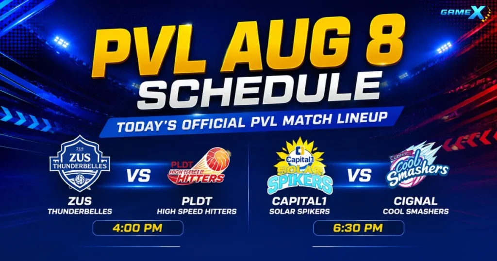 image of pvl aug 8 schedule: today's official pvl match lineup