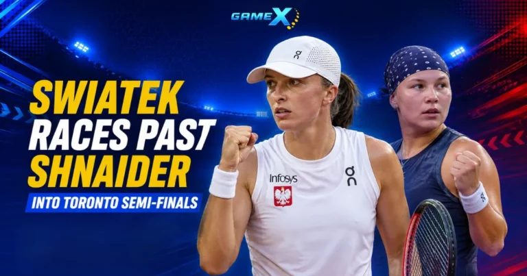 image of swiatek races past shnaider into toronto semi-finals