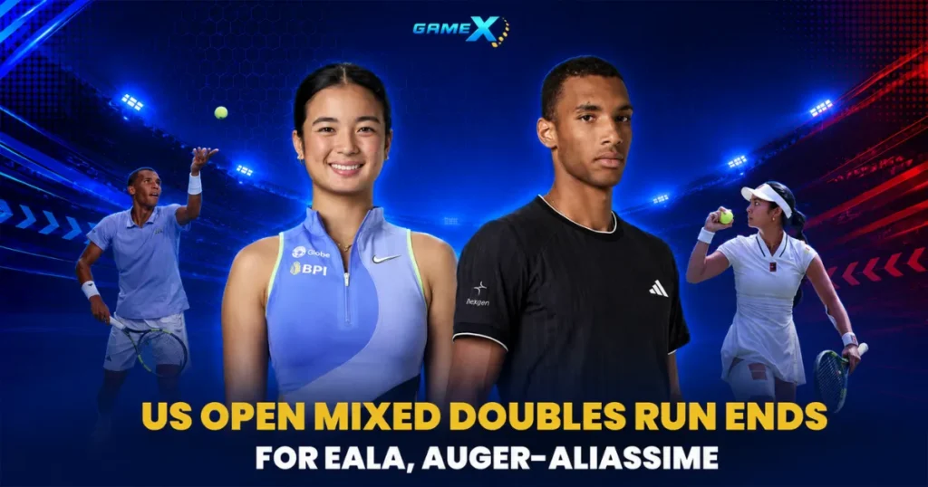 image of eala and auger-aliassime: us open mixed doubles run ends for eala, auger-aliassime