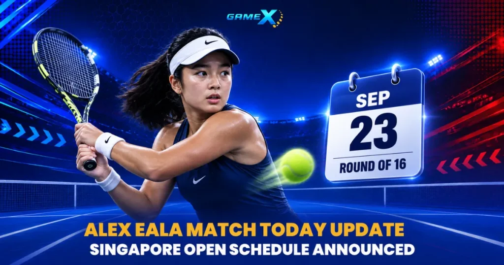 image of alex eala match today update: singapore open schedule announced