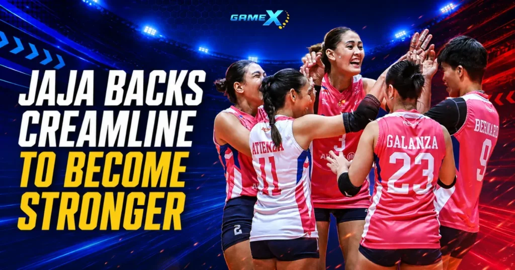 image of jaja backs creamline to become stronger as season unfolds