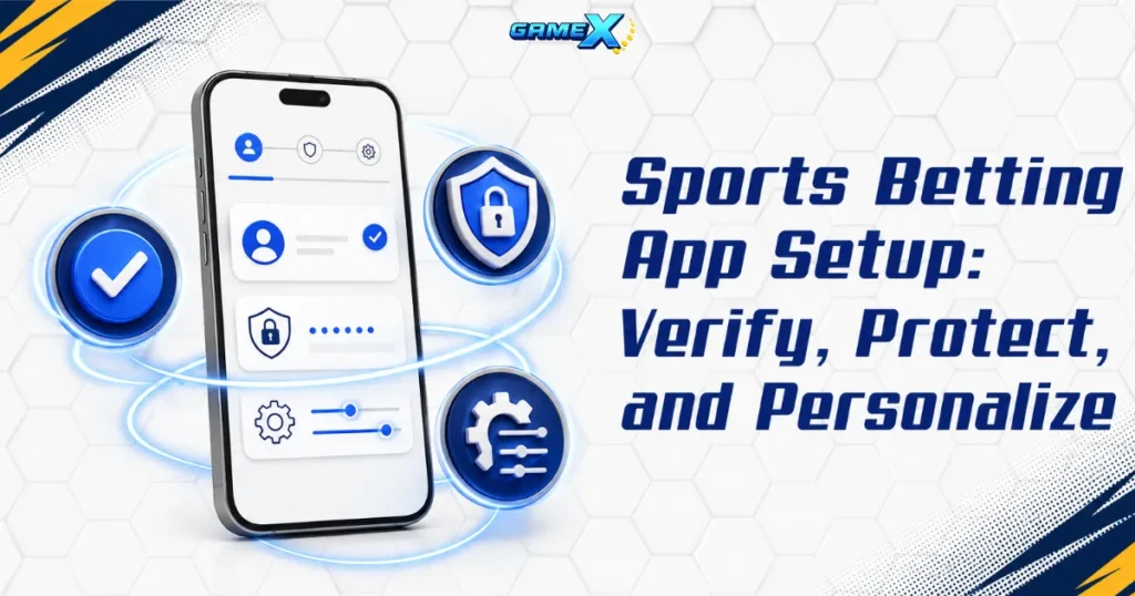image of sports betting app setup: verify, protect, and personalize