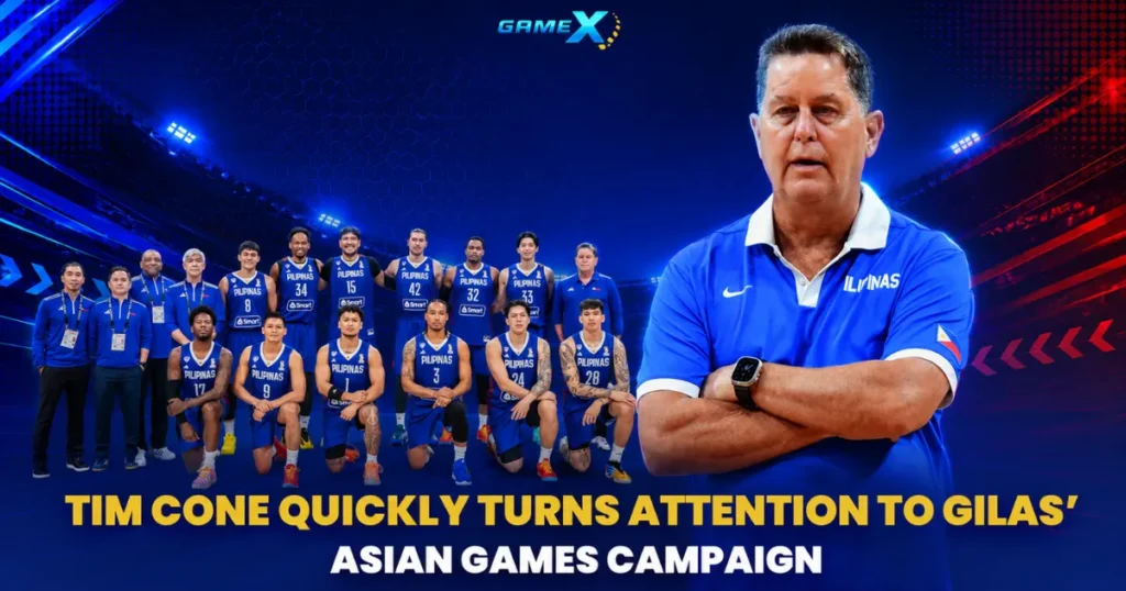 image of tim cone quickly turns attention to gilas’ asian games campaign